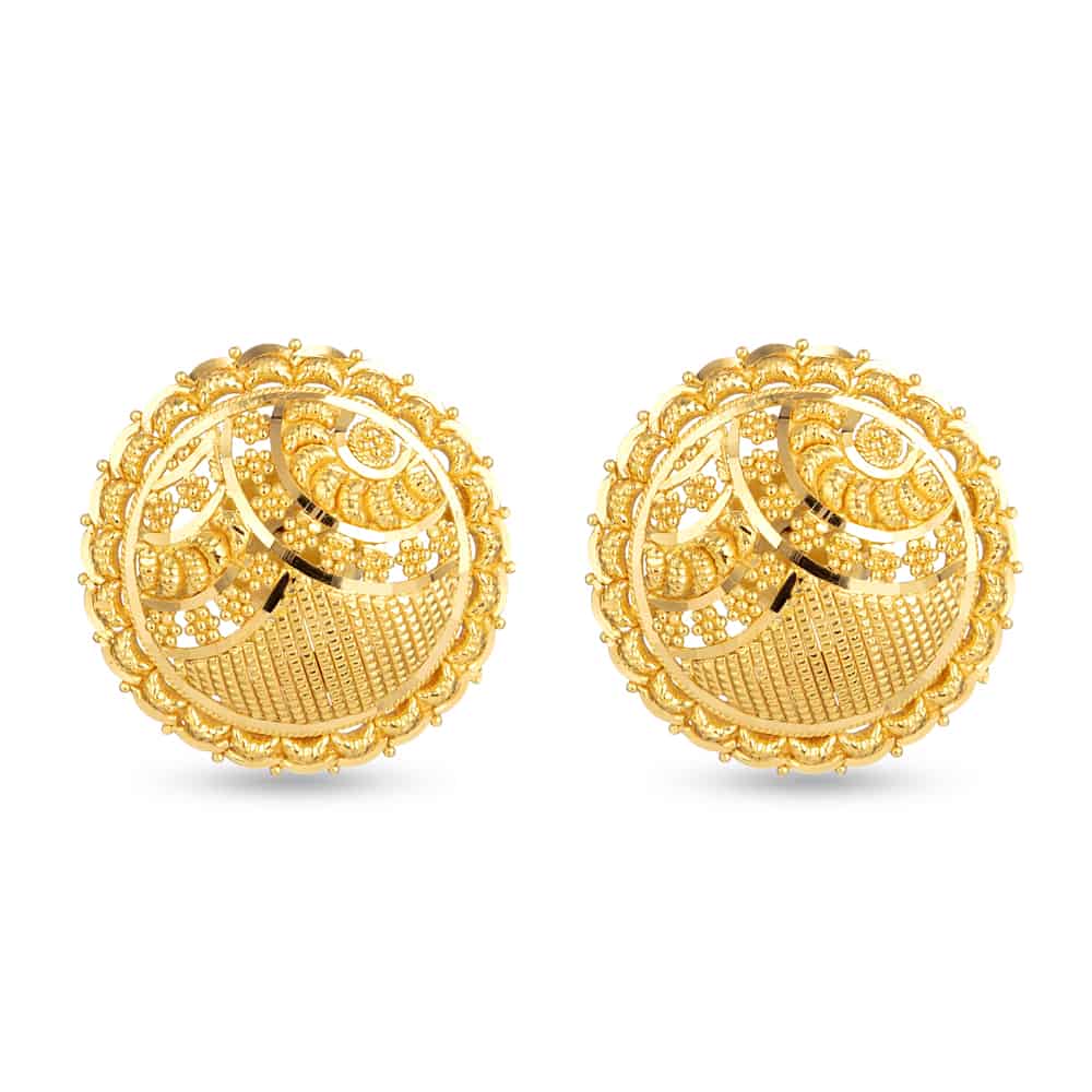 22 Carat Yellow Gold Stud Earring 30708 - 22 Carat Yellow Gold Stud Earring