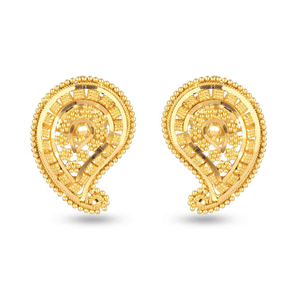 22 Carat Yellow Gold Filigree Stud Earring 30713 - 22 Carat Yellow Gold Filigree Stud Earring