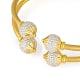 22ct Gold Sparkle Modern Bangle