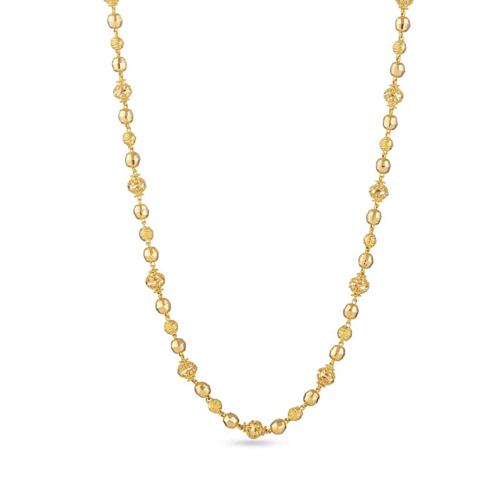 22ct Yellow Gold Long Mala Chain 30846 - 22ct Yellow Gold Long Mala Chain