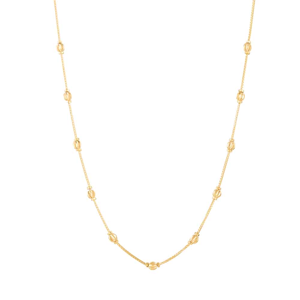 22ct Gold Choker Chain with Balls 30881 - 22ct Gold Choker Chain with Balls