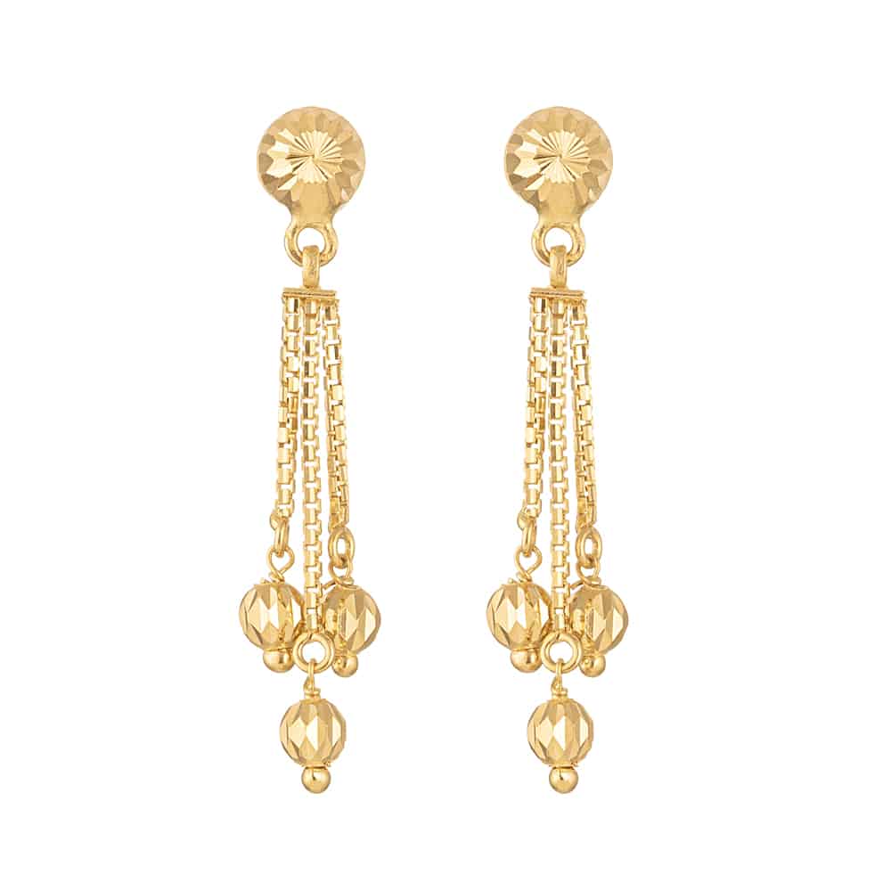 Update more than 75 gold ball earrings best - esthdonghoadian