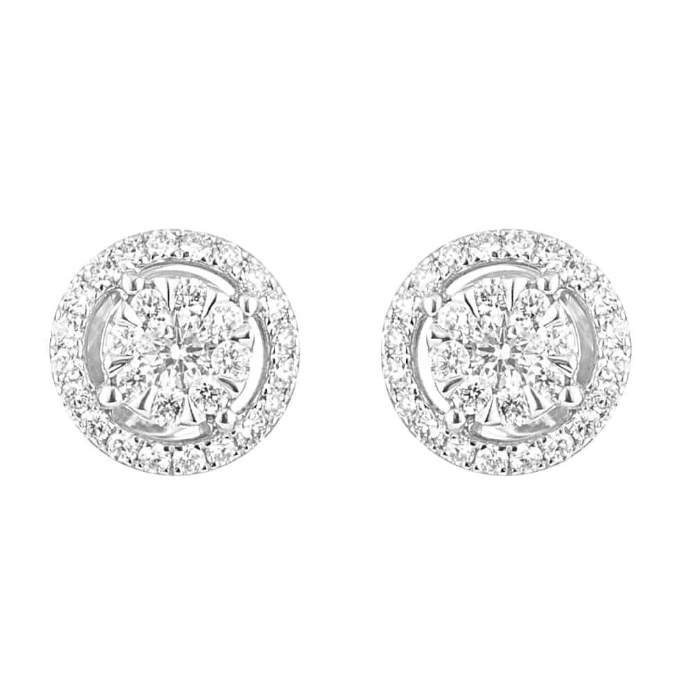 18ct Gold Diamond Earstuds 31082 - 18ct Gold Diamond Earstuds