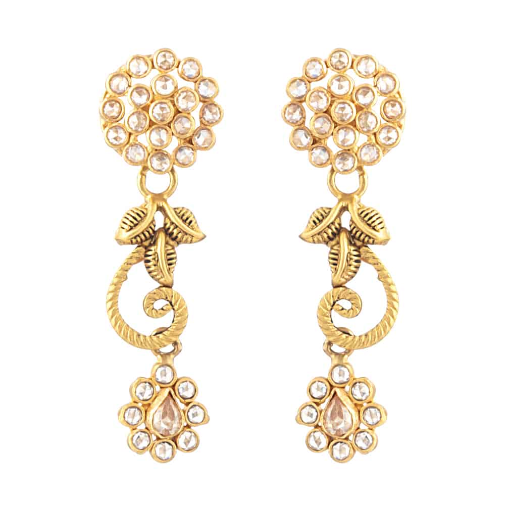 22 Carat Gold Indian Earrings - £370.00.00 (SKU:31100)