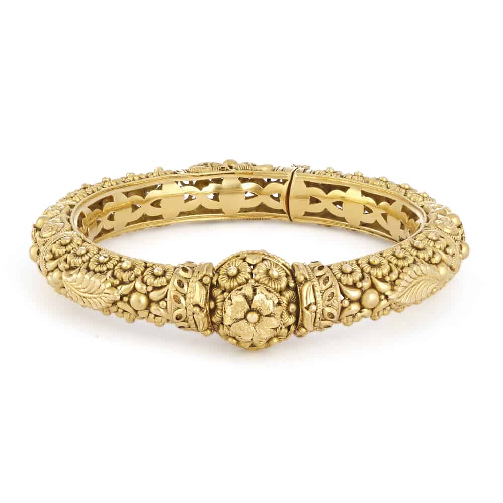 22 Carat Gold Bridal Kada 31114 - 22 Carat Gold Bridal Kada