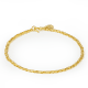 22ct Gold Heart charm Bracelet