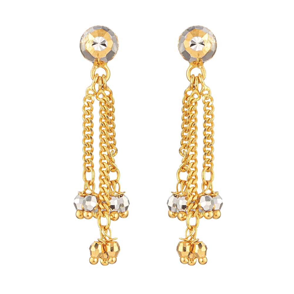 22ct Gold Ball Drop Earring 31714 - 22ct Gold Ball Drop Earring
