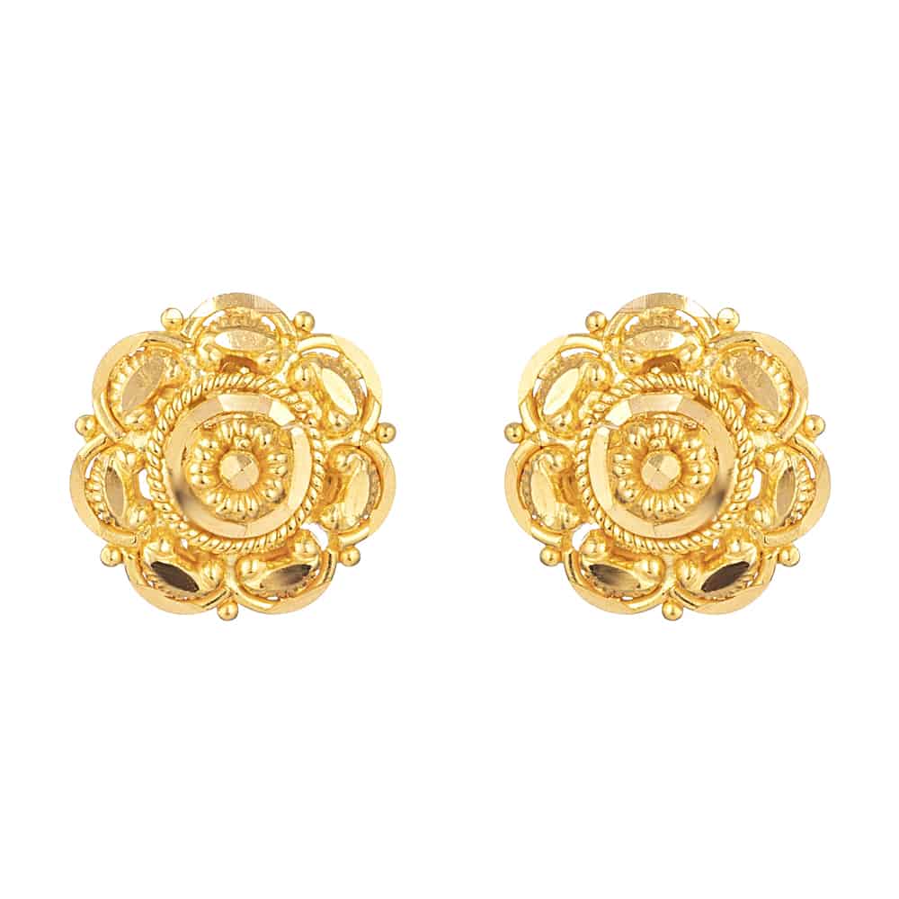 22 Carat Yellow Gold Stud Earring 31727 - 22 Carat Yellow Gold Stud Earring