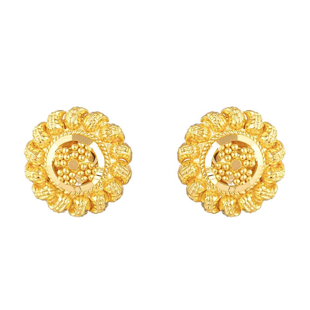 22 Carat Yellow Gold Stud Earring 31732 - 22 Carat Yellow Gold Stud Earring