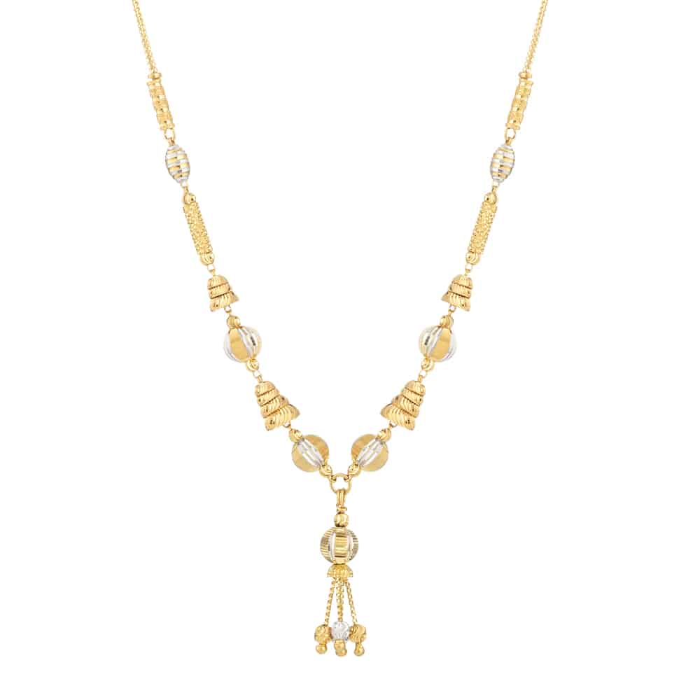 22ct Gold Choker Necklace with Balls 31961 - 22ct Gold Choker Necklace with Balls