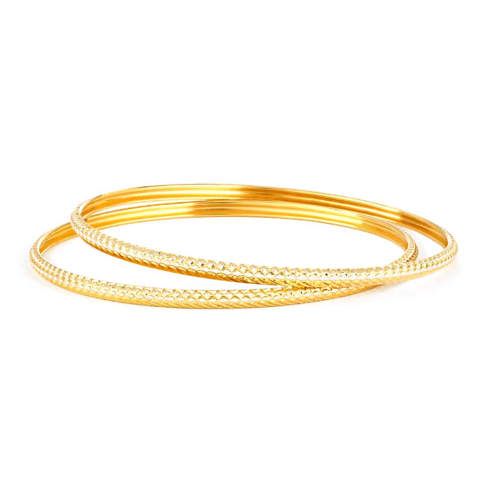 22ct Gold Bangles Set 32024,32022 - 22ct Gold Bangles Set