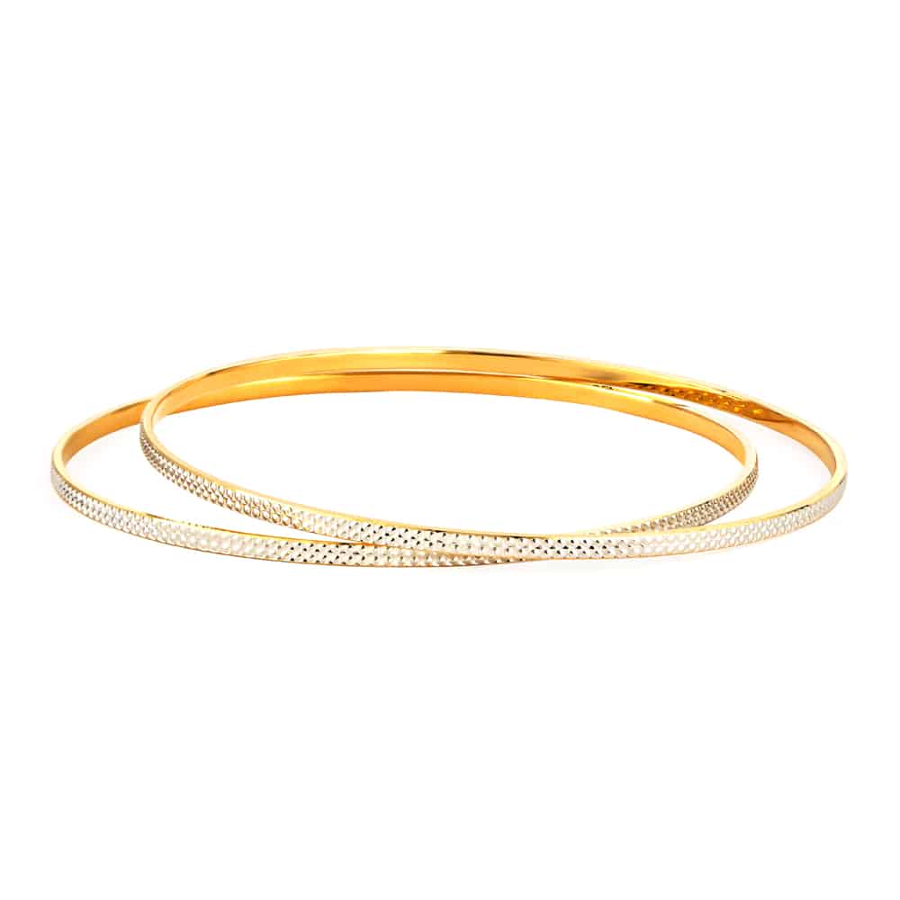 22ct Gold Bangles Set 32028,32033 - 22ct Gold Bangles Set