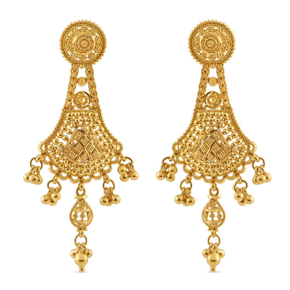 22 Carat Gold Filigree Earring Gold Earrings UK
