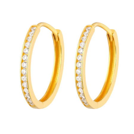 22ct CZ Stone Bali Earring