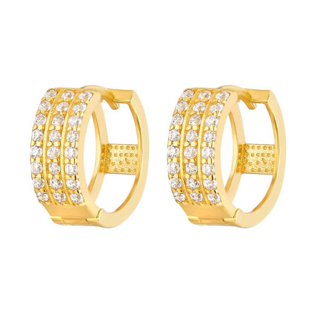 22ct Gold CZ Earrings