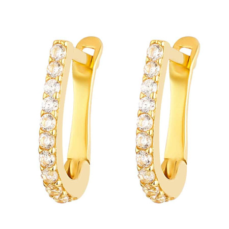 22ct Gold CZ Earrings