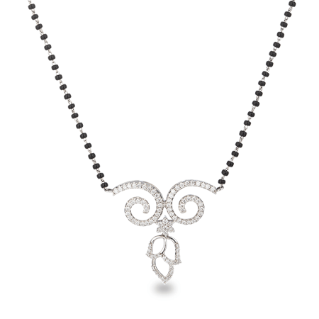 18ct White Gold Mangalsutra