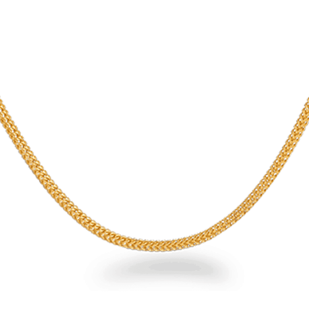 22ct Gold Foxtail Chain 22Inches 28369 - 22ct Gold Foxtail Chain 22Inches