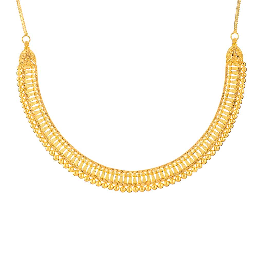 Jali 22ct Gold Filigree Necklace 32071 - Jali 22ct Gold Filigree Necklace