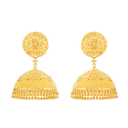 22 Carat Gold Asian Jhumka