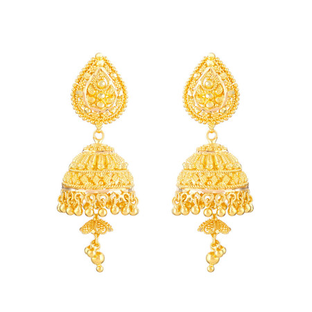22 Carat Gold Asian Jhumka