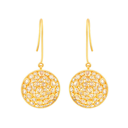 22ct Gold Polki Earrings