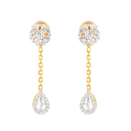 22 Carat Gold Pendant with Rhodium finish