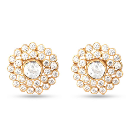 22ct Polki Stud
