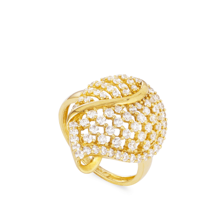 22ct Gold CZ Ring