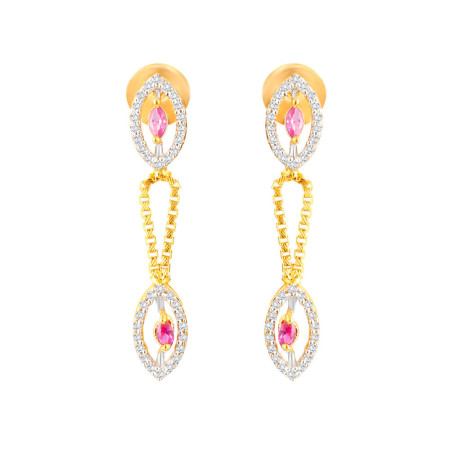 22ct Indian Cubic Zirconia Earring