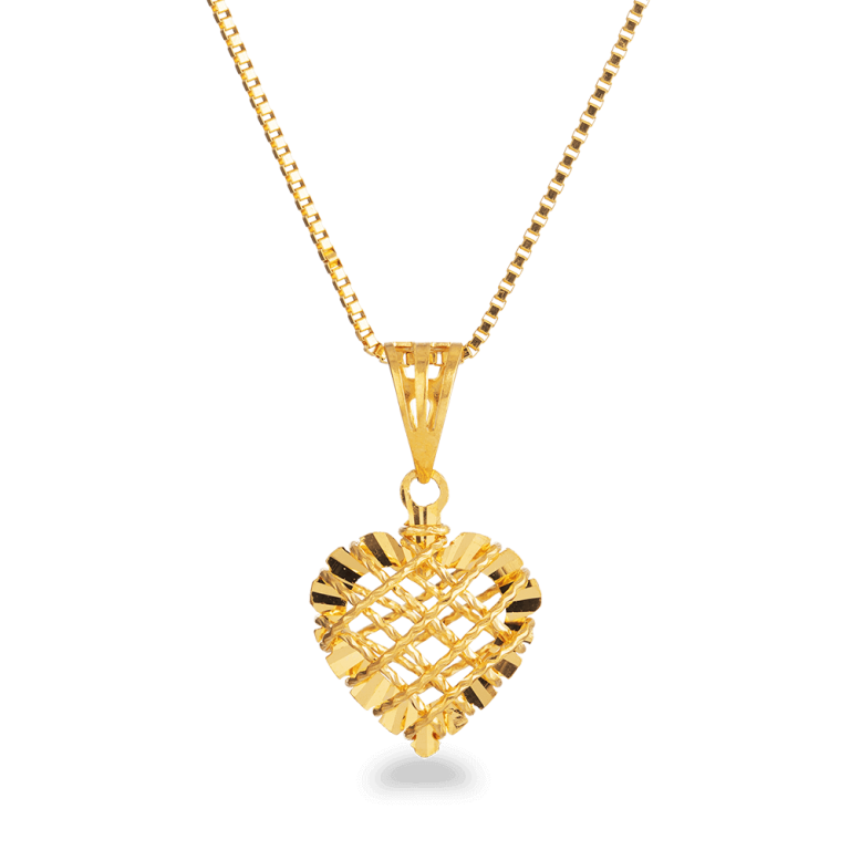 22ct Gold Heart Pendant