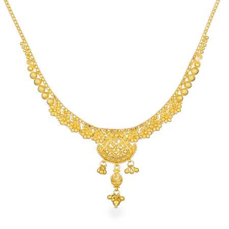 Jali 22ct Gold Filigree Necklace