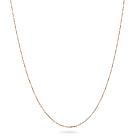 18ct Rose Gold Chain 18" Inches