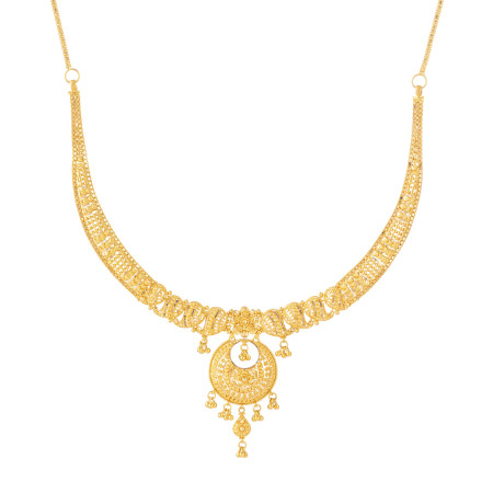22ct Gold Indian Necklace