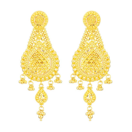 22 Carat Gold Filigree Earring
