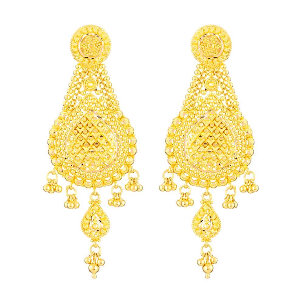 22 Carat Gold Filigree Earring - £1400.00.00 (SKU:32380)