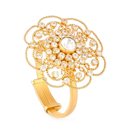 Anusha 22ct Rose Gold Polki Ring