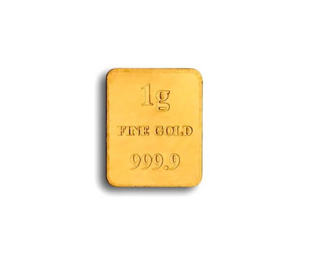 1.0 Gram Fine Gold Bar in 24ct 1.0 Gram Fine Gold Bar in 24ct