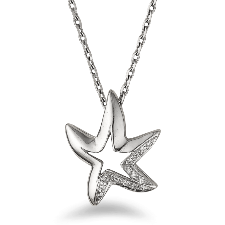 Platinum Diamond Venus Necklace