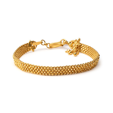 22ct Gold Wide Patta Ladies Bracelet 13.4gm