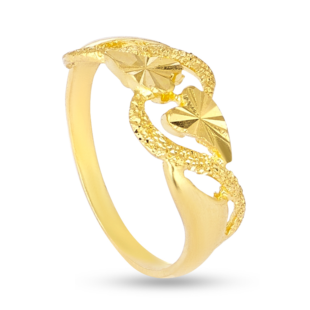 Pearl Ring For Women | 22ct Gold | Floral Design