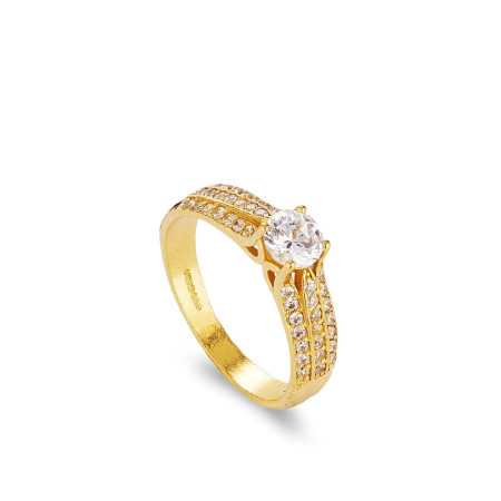 22ct Indian Gold Engagment Ring