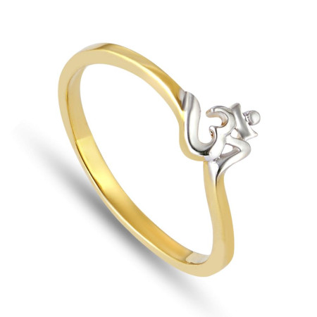 22ct Yellow Gold Om Ring