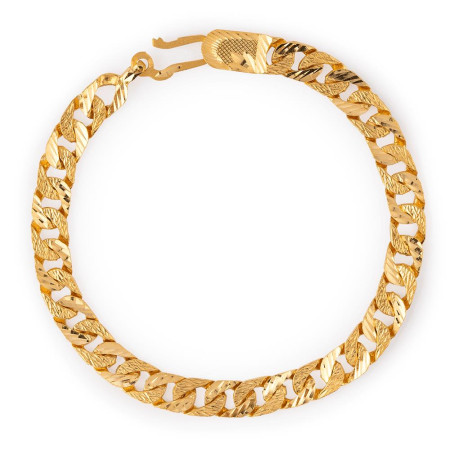 22ct Gold Men's Figaro Bracelet