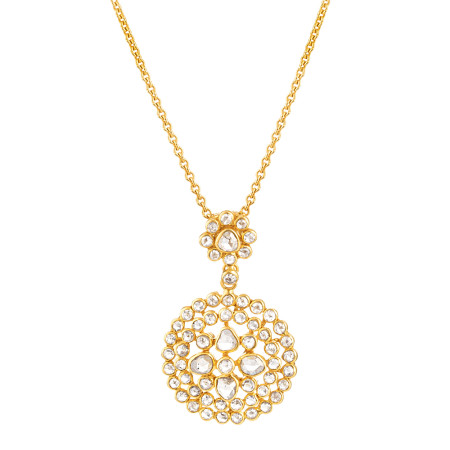 Diya 22ct Gold Uncut Polki Diamond Necklace