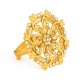 22ct Gold Ring with Synthetic Polki Stones