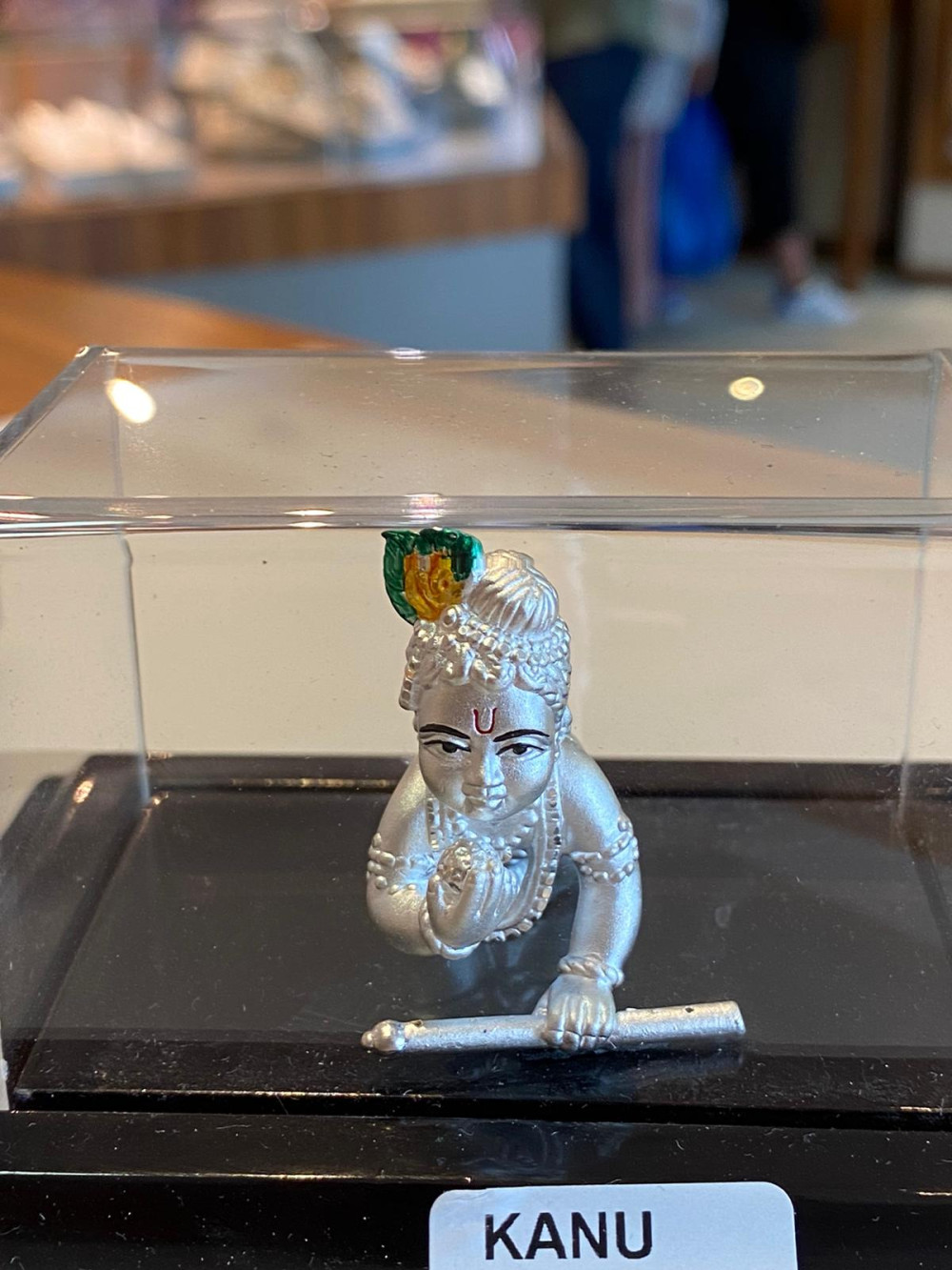 Silver Idol of Krishna Ji in Pure  Silver
