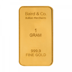 1 Gram Baird & Co. Made Fine Gold Bar