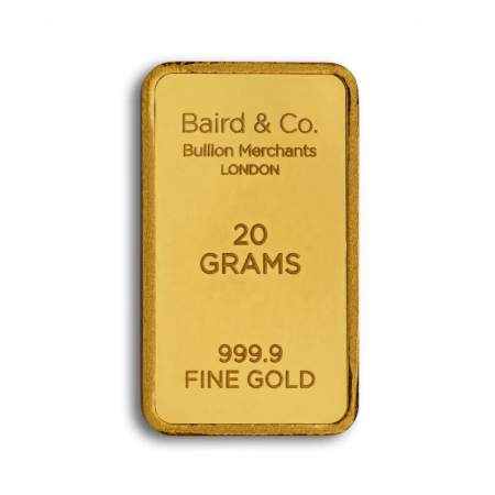 1 Gram Baird & Co. Made Fine Gold Bar