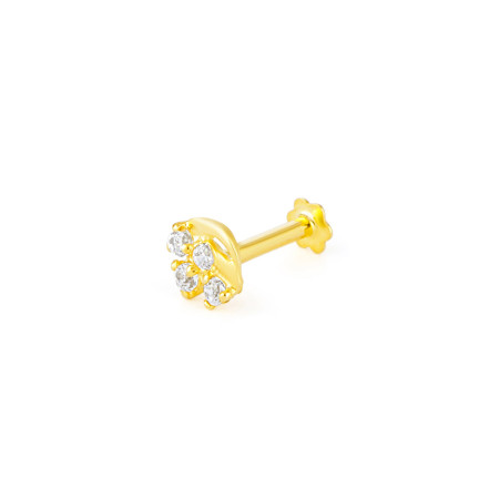 18ct Yellow Gold Nose Pin UK